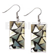 Dangling Flat 30mmx15mm Rectangular Black