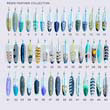 Painted Resin Feather Pendant
