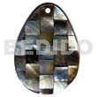 55mmx40mm Teardrop Blacklip Shell Blocking