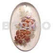 Oval 40mmx30mm Clear White Resin