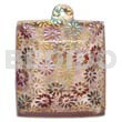 45mm Square Clear White Resin