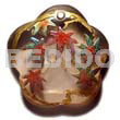 Scallop 35mm Transparent Brown Resin