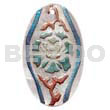 Oval 40mmx35mm Hammershell Handpainted Design
