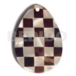 Teardrop 45mmx30mm Flat Resin Laminated