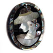 50mmx38mm Oval Pendant /elegant Hat