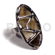 Brownlip Tiger / Oval 40mmx20mm