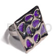 Glistening Purple Abalone / Square