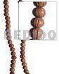 Rosewood Round Beads Groove 12mm