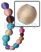 20mm Natural White Round Wood