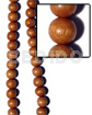 Imitation Bayong Round Wood Beads