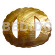 Oval Scallop Brownlip Buckle 84mmx69mm