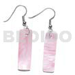 Dangling 30x10mm Pastel Pink Hammershelll