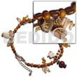 Wood Beads Dangling Seeds, Coco,