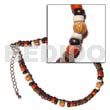 4-5mm Coco Pokalet Nat. Brown/black/red
