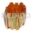 Elastic Brownlip Bangle Resin Backing
