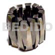 Elastic Blacklip Bangle Resin Backing