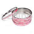 Laminated Inlaid Pink Hammershell In