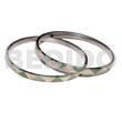 Laminated Hammershell Nat. White/green Zigzag