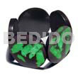50mm Round Black Resin (