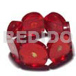 30mm Round Red Clear Resin