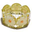 30mm Round Yellow Clear Resin