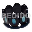 35mmx25mm Oval Black Resin (