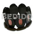 35mmx25mm Oval Black Resin (