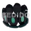 35mmx25mm Oval Black Resin (