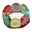 30mm Round Multicolored Clear Resin
