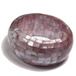 Chunky Bangle Violet Hammershell Blocking