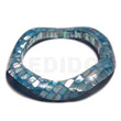 Blue Kabibe Shell Blocking Wavy