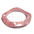 Pink Kabibe Shell Blocking Wavy