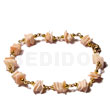 Pink Rose In Gold Chain