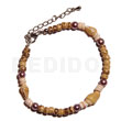 Pink Luhuanus/yellow Nassa Beads