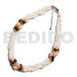 Twisted Troca Rice Beads Gold