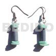 Dangling Pastel Bluewoodtube Dyed Blue