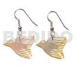 Dangling MOP 24x17mm Bird Earrings