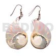 Dangling Flat Nautilus Teardrop