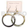 Dangling Black Lip Hoop Earrings