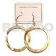 Dangling Brown Lip Hoop Earings