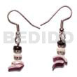 Dangling White Rose/white Clam
