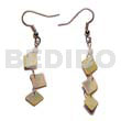 Dangling 8mm MOP Triple Diamond
