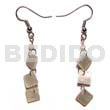 Dangling 8mm Hammershell Triple Diamond