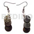 Dangling Triple 10mm Round Blacklip