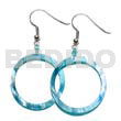 Dangling Aqua Blue Kabibe Shell