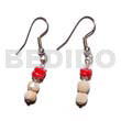 Dangling Luhuanus Mosaic Bead/white Clam