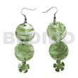 Dangling Double Round 25mm Blue