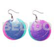 Dangling Double Pink/aqua Blue Combination