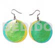Dangling Double Aqua Blue Yelow
