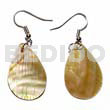 Dangling 30mmx25mm Brownlip Teardrop
